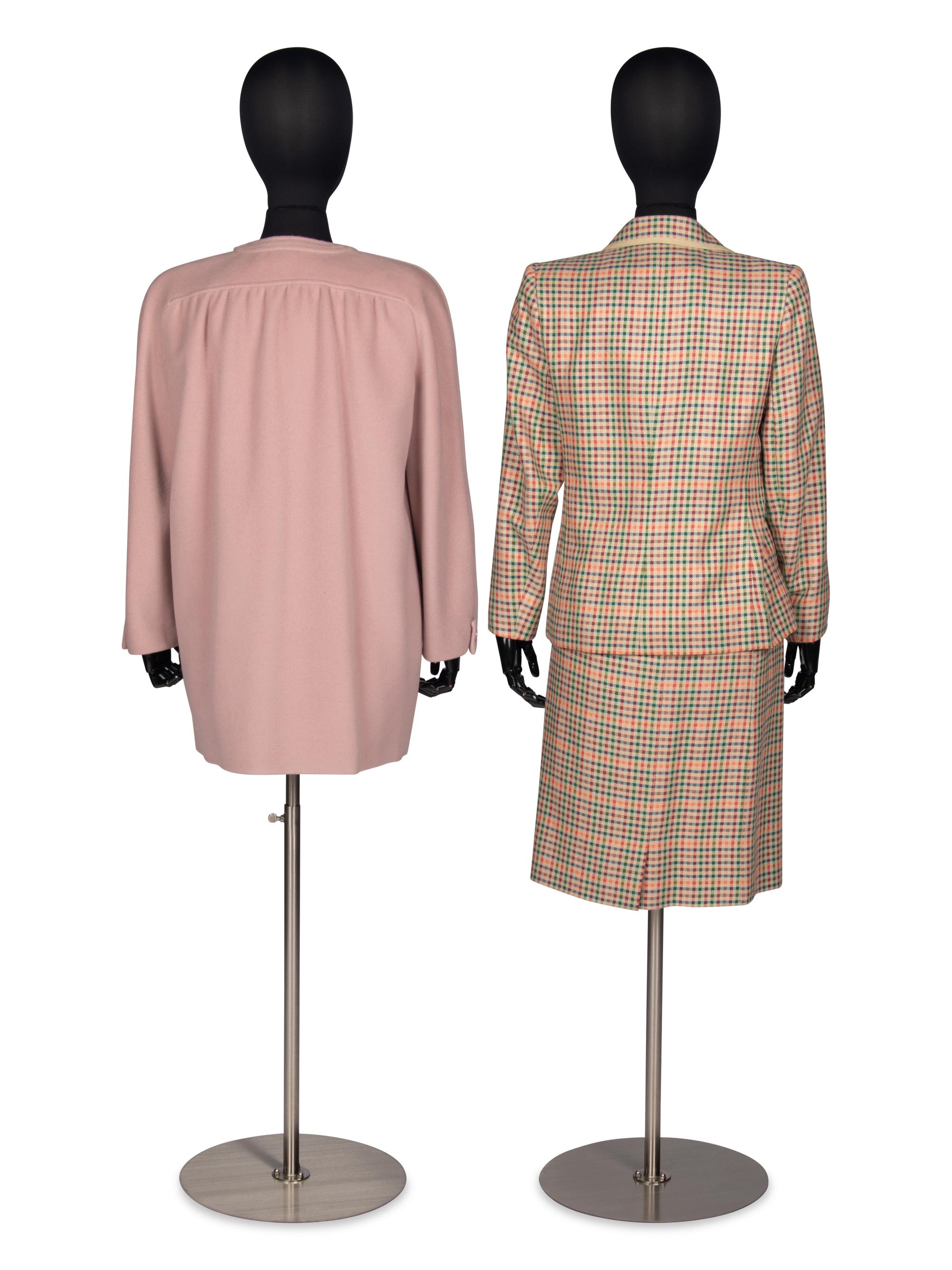 Valentino Boutique Coat and Hermès Skirt Suit