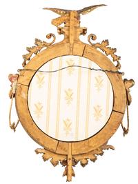 A Federal Style Giltwood Bullseye Mirror