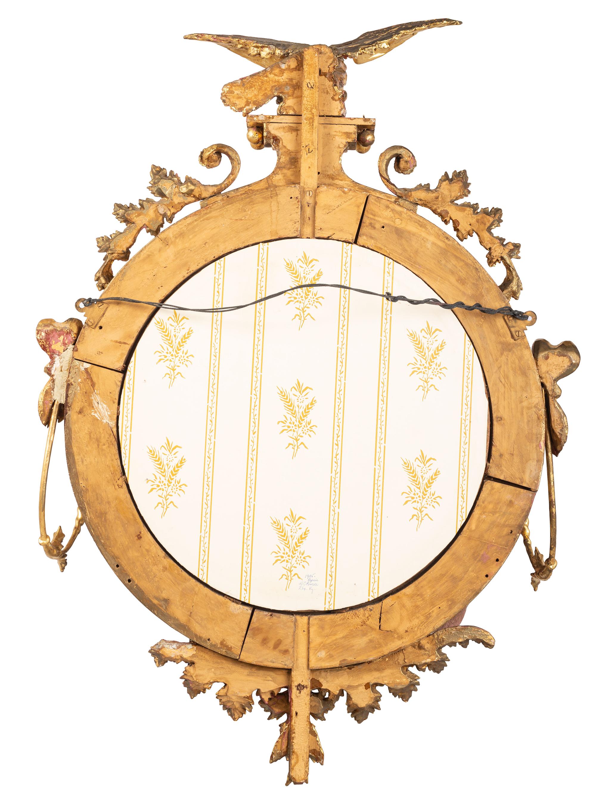 A Federal Style Giltwood Bullseye Mirror