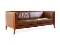 A Contemporary Leather Upholstered Sofa — MAURICE VILLENCY, SECOND HALF 20TH CENTURY