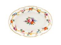 An English Porcelain Oval Dish — C. 1790