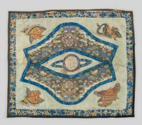 An Embroidered and Kesi Woven Silk Panel