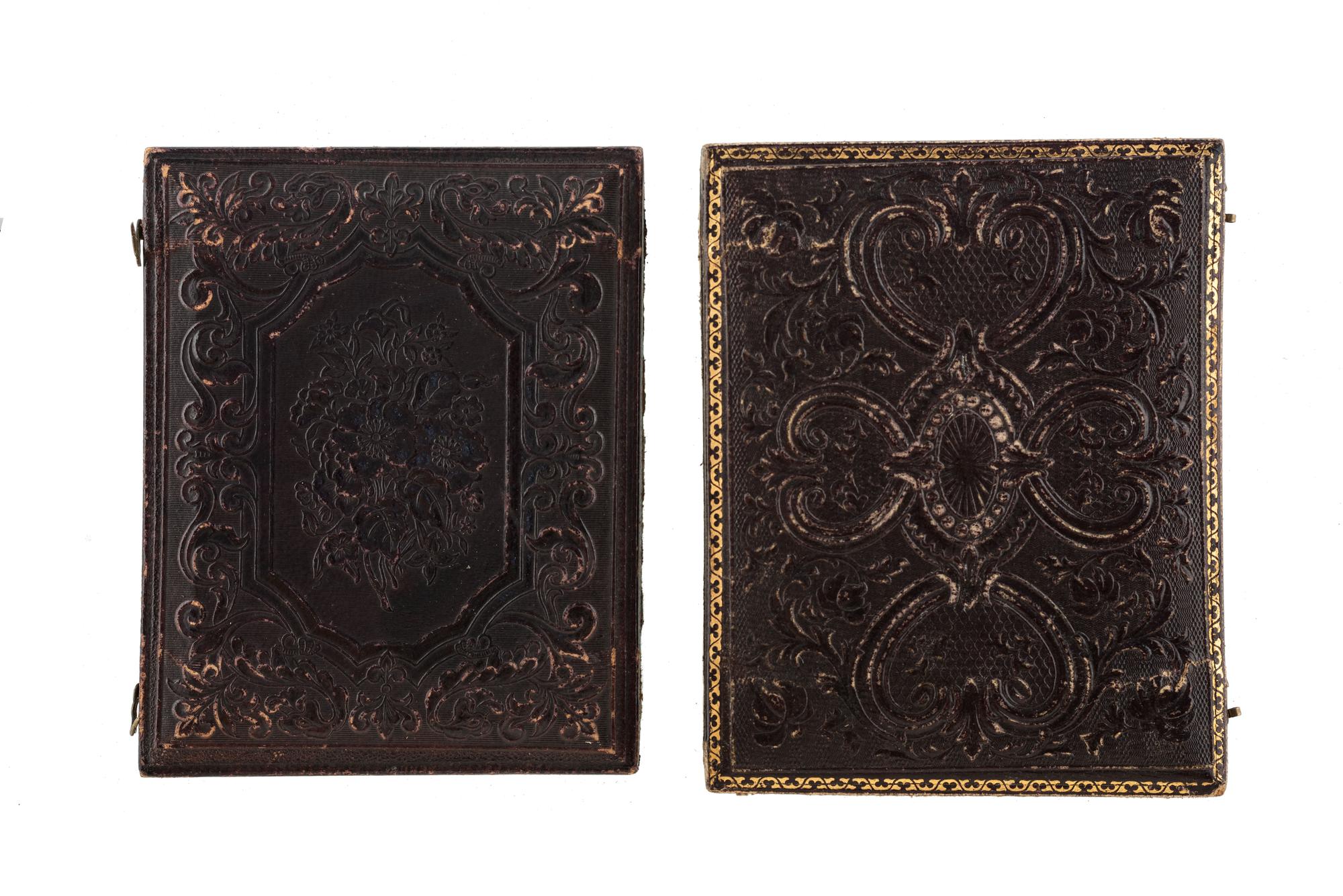 [EARLY PHOTOGRAPHY - PORTRAITURE]. A group of 7 daguerreotype portraits of men and women including several couples.