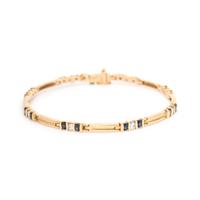 YELLOW GOLD, SAPPHIRE AND DIAMOND BRACELET