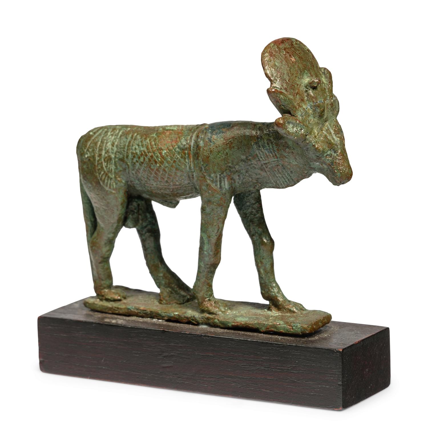 An Egyptian Bronze Apis Bull