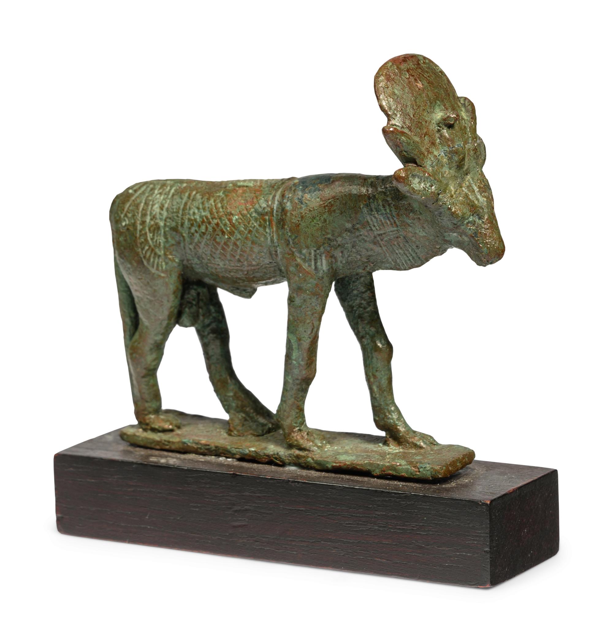 An Egyptian Bronze Apis Bull