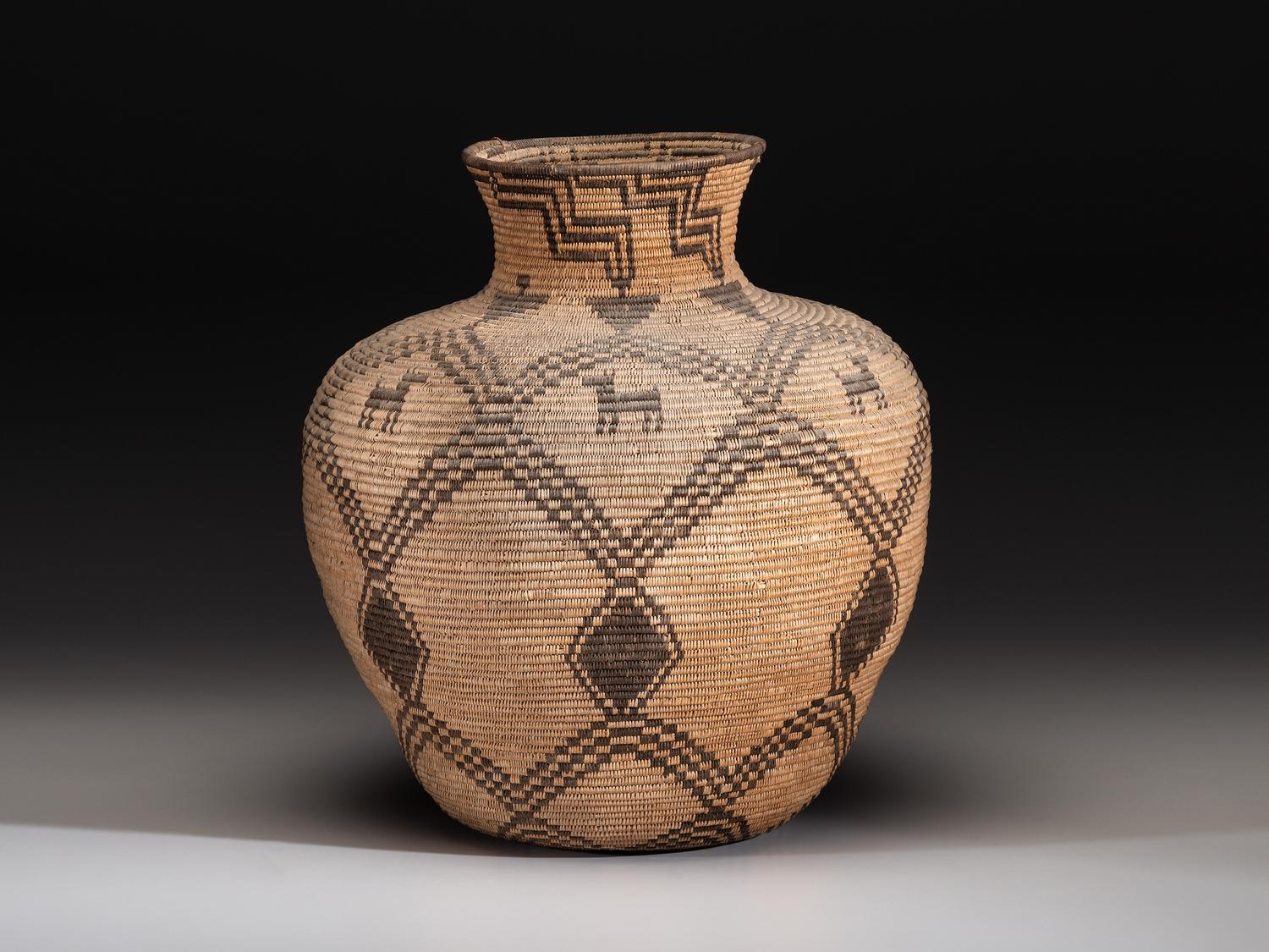 Apache Figural Basketry Olla