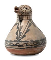Cochiti Figural Pottery Pitcher, Avian