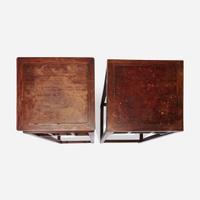Two Chinese hardwood stands 硬木香几两件 19th/20th century ???????