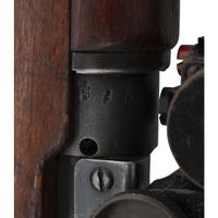 ** WWII-era Enfield R.O.F.M. No.4 Mk.1 Rifle in Sniper Configuration with Accessories and Scope