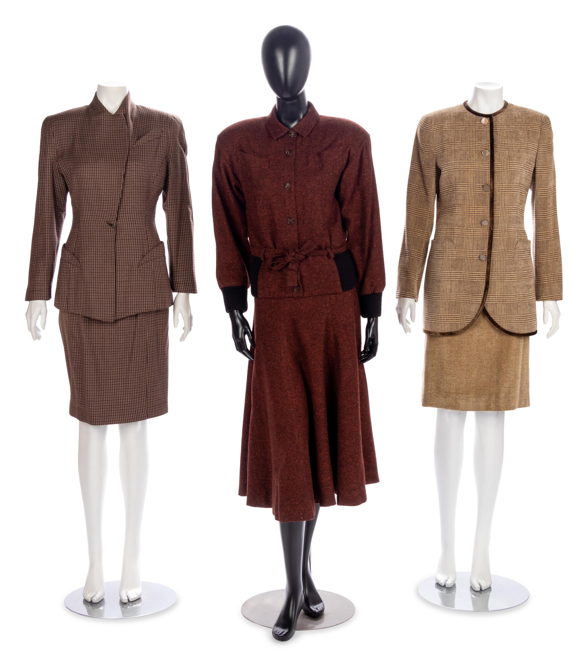 Three Vintage Designer Wool ensembles, 1980-90s