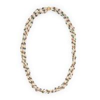 Cultured Baroque Pearl and Multigem Beaded Necklace