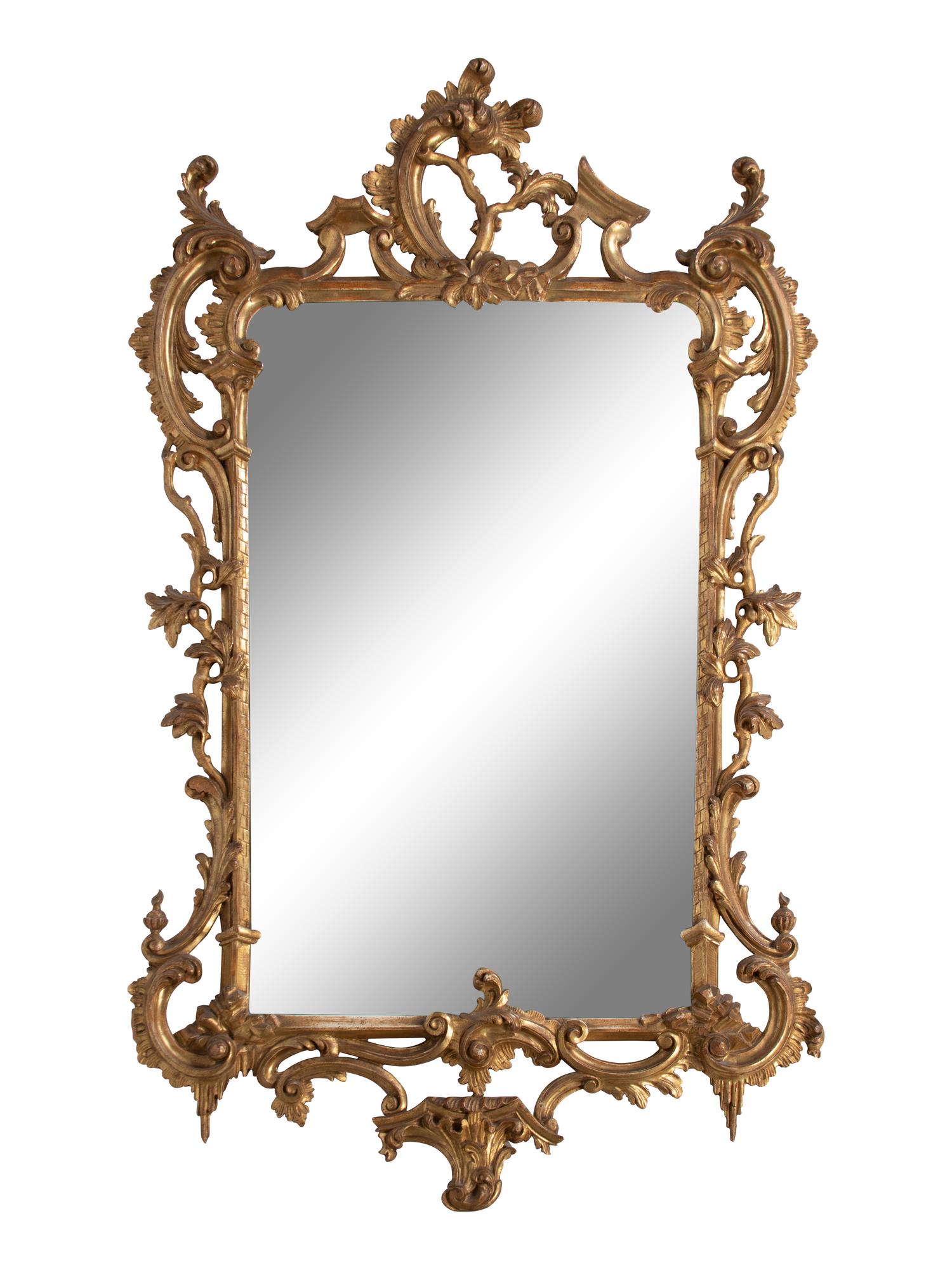 A George II Style Giltwood Mirror