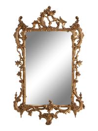 A George II Style Giltwood Mirror