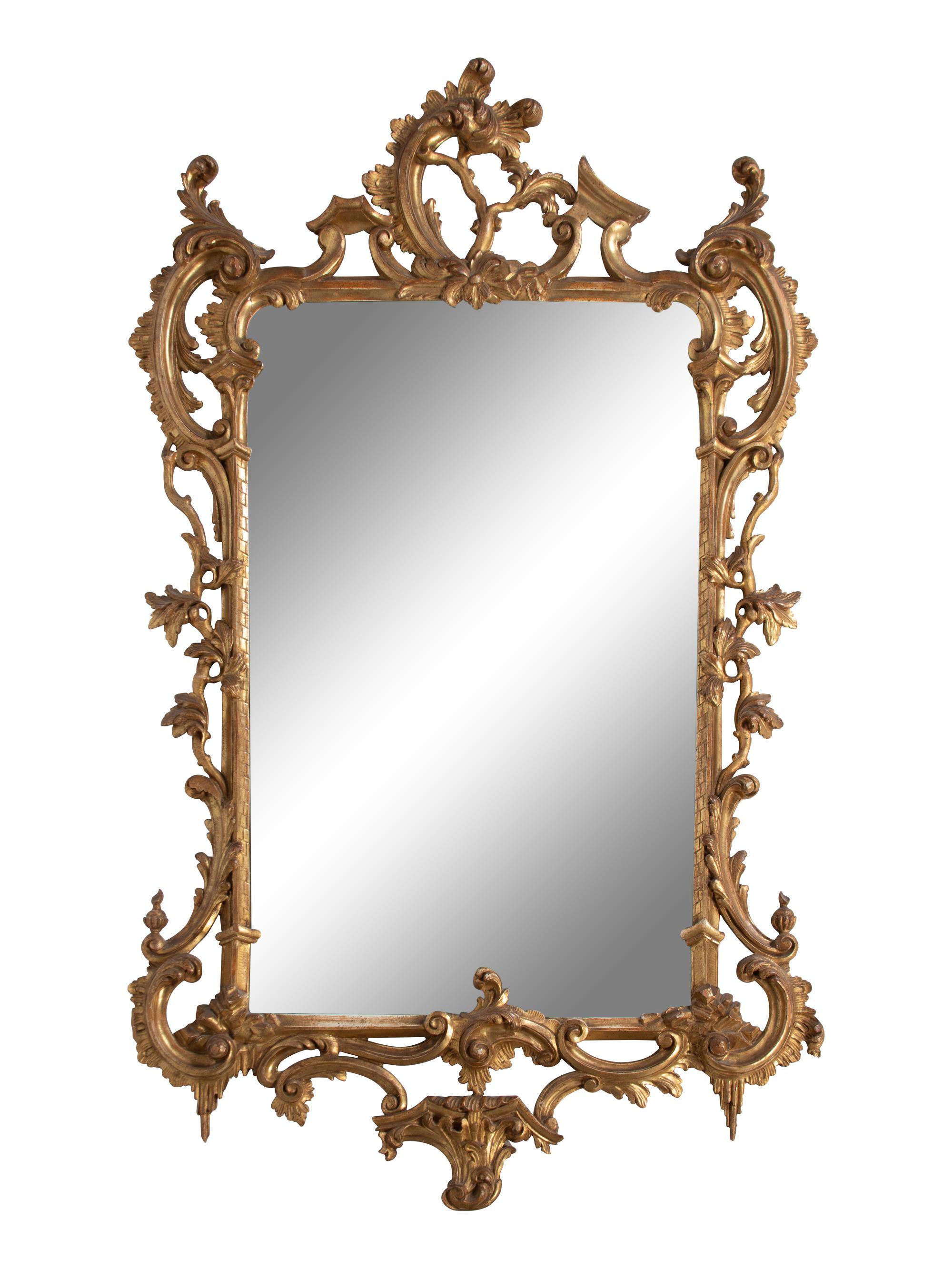 A George II Style Giltwood Mirror