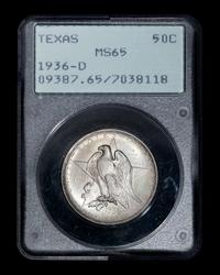 A United States 1936-D Texas Commemorative 50c Coin