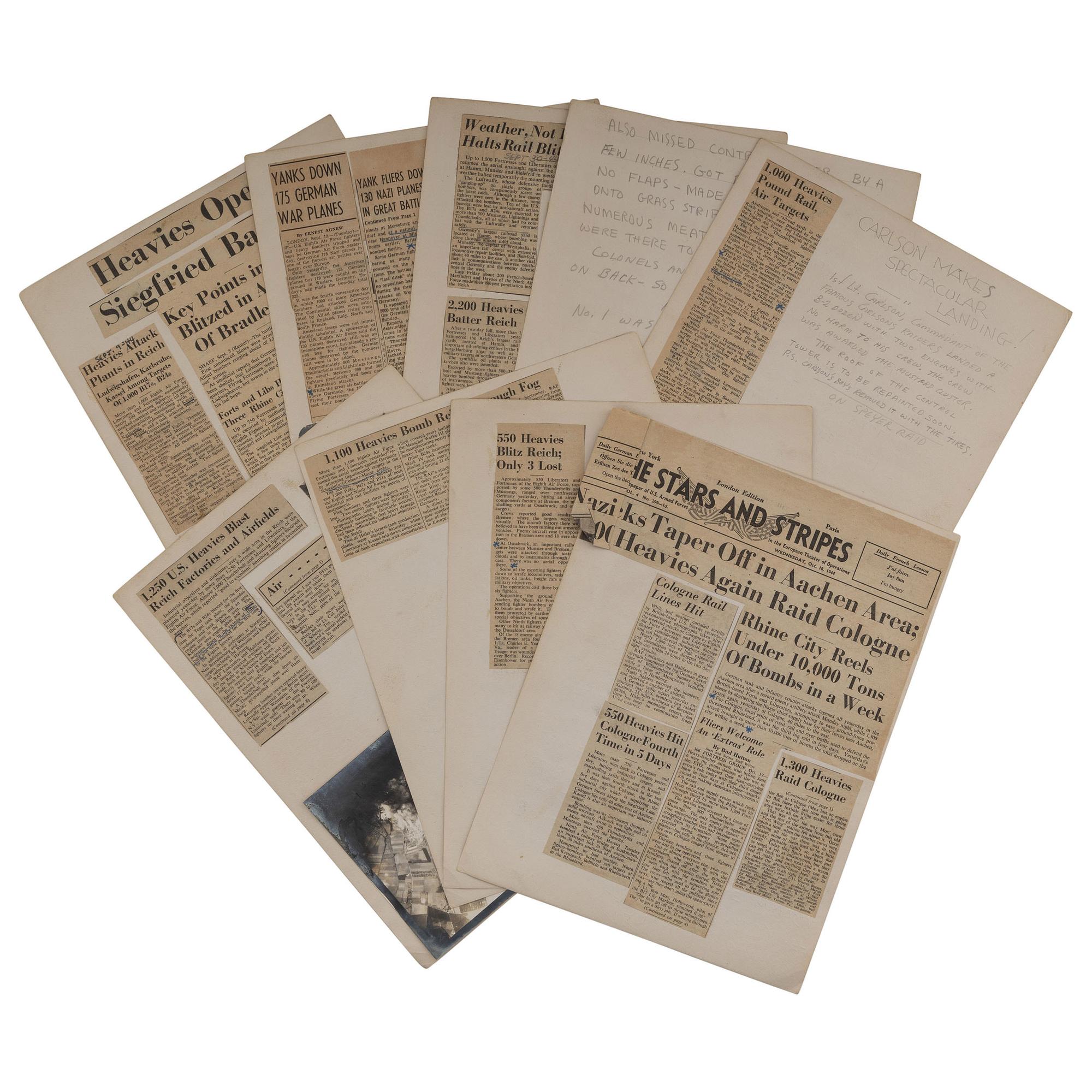 World War II Service Archive of Staff Sergeant Arthur H. St. Peter, Artist and Dorsal Gunner Aboard B-24 Aircraft