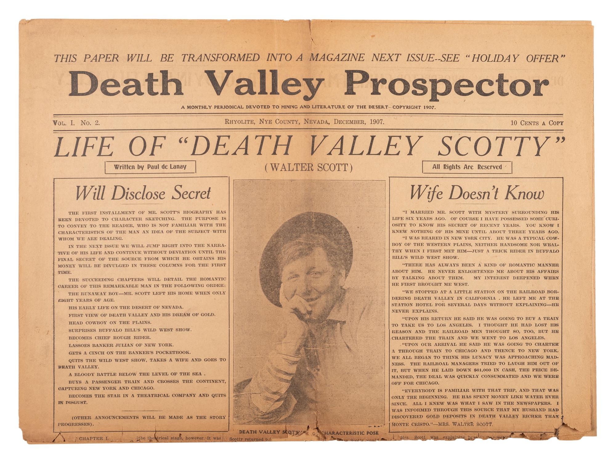 [WESTERN AMERICANA - NEWSPAPERS]. A group of mid-19th century newspapers featuring reporting on Texas, the West, Nevada mining, and Native Americans, comprising: