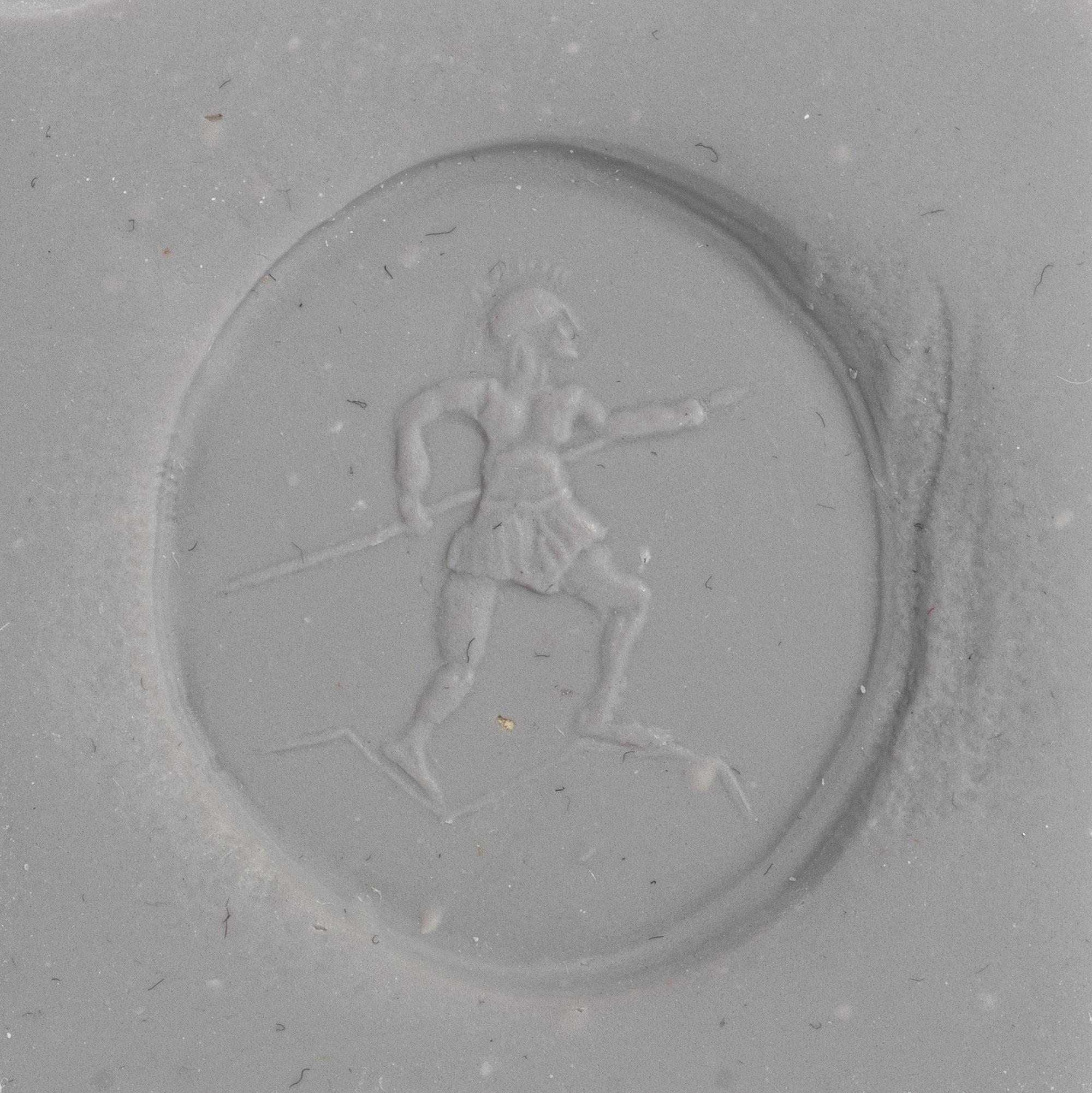 A Greek Gold Finger Ring with an Armed Hoplite