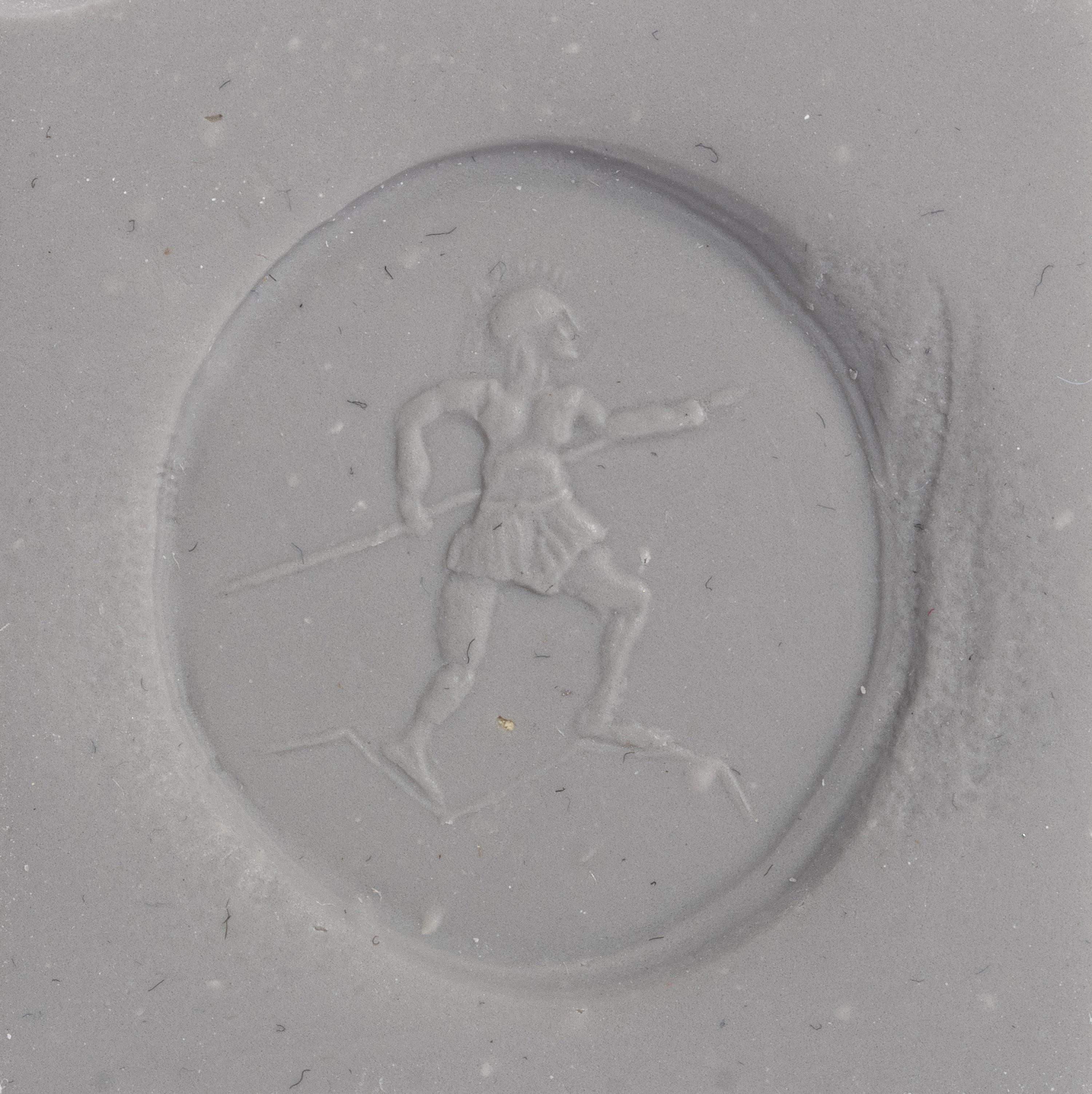 A Greek Gold Finger Ring with an Armed Hoplite
