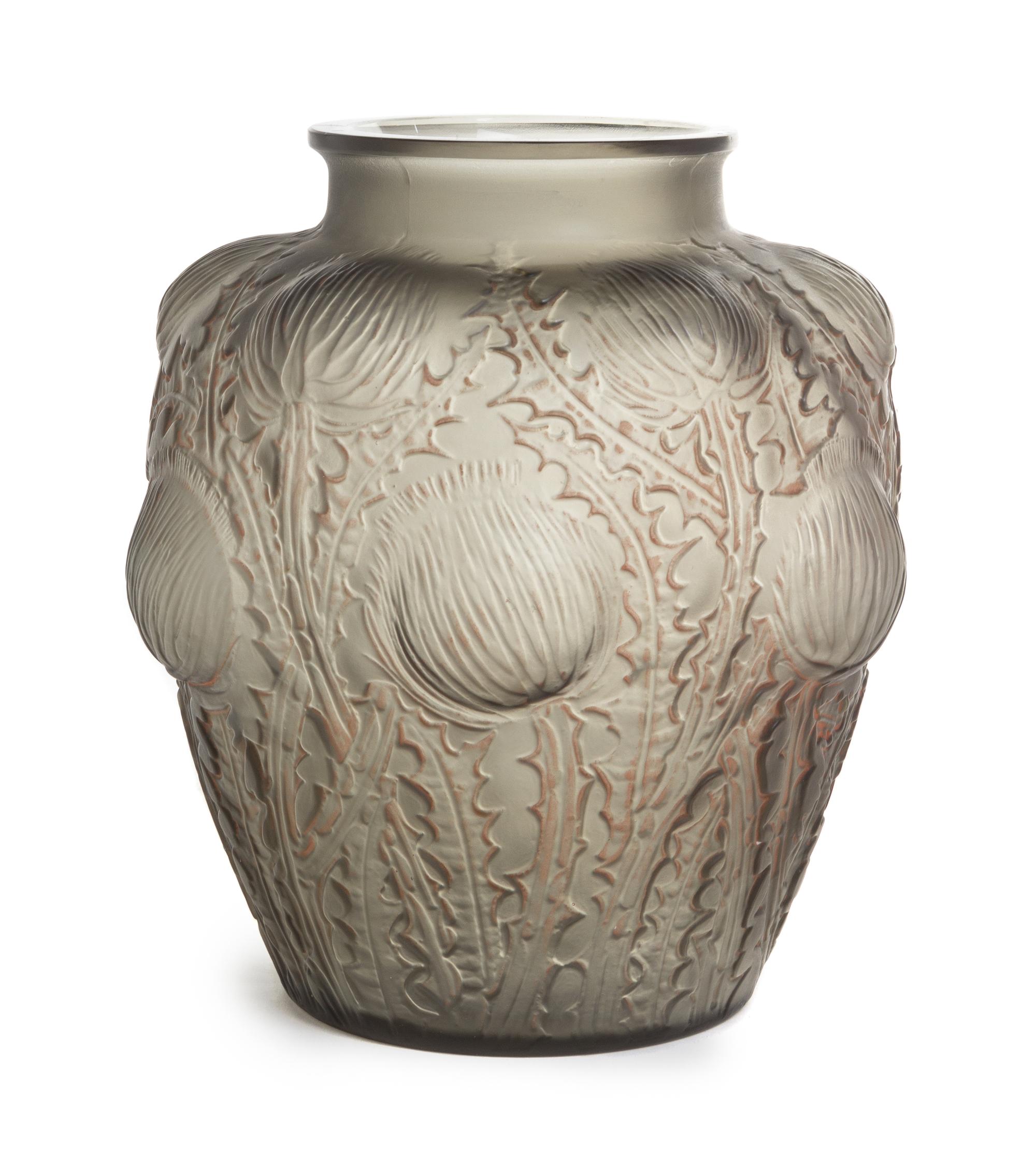 Rene Lalique, (French, 1860-1945), Domremy vase, model no. 979, c. 1926