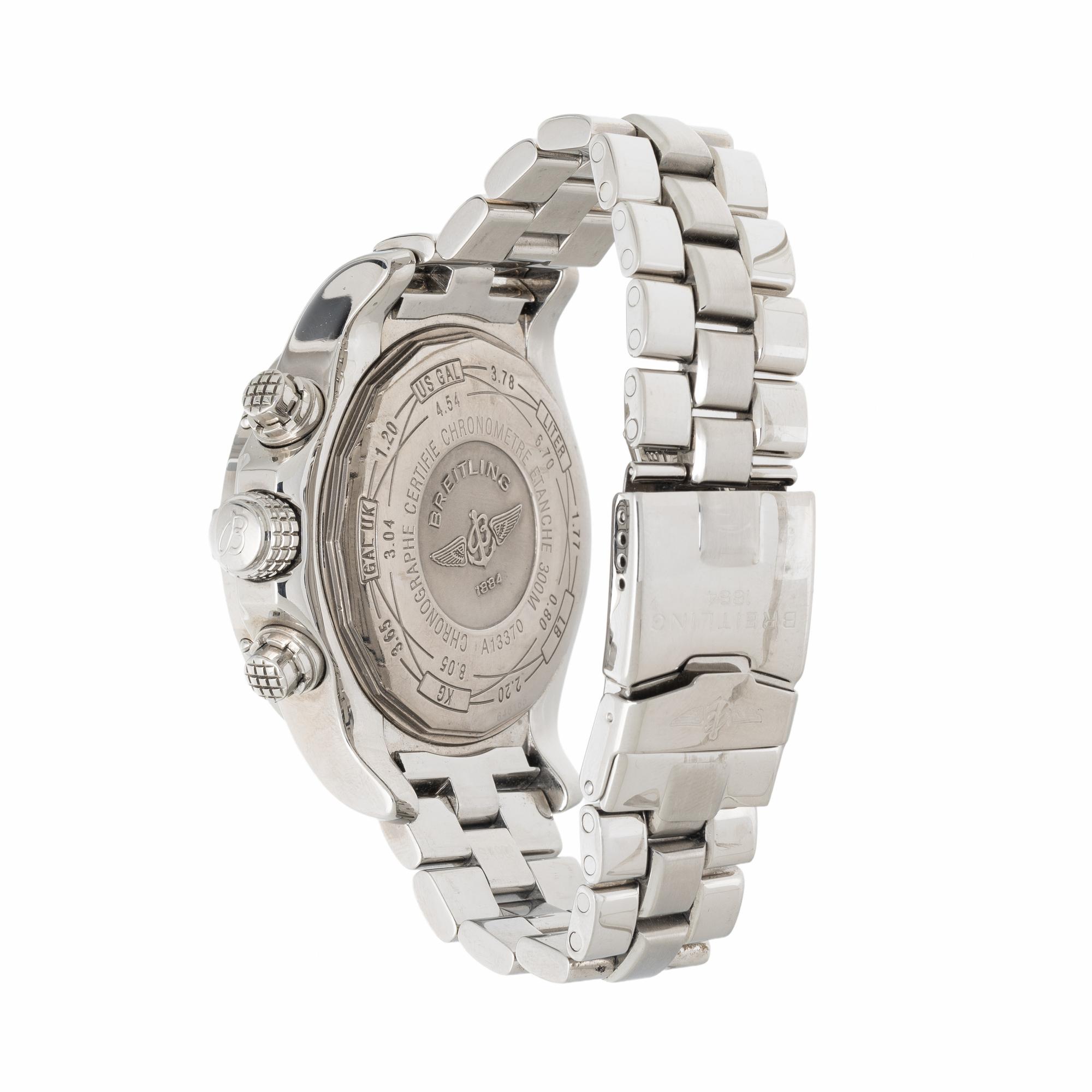 Breitling, Ref. A13370, Stainless Steel 'Super Avenger' Chronograph Watch with Date