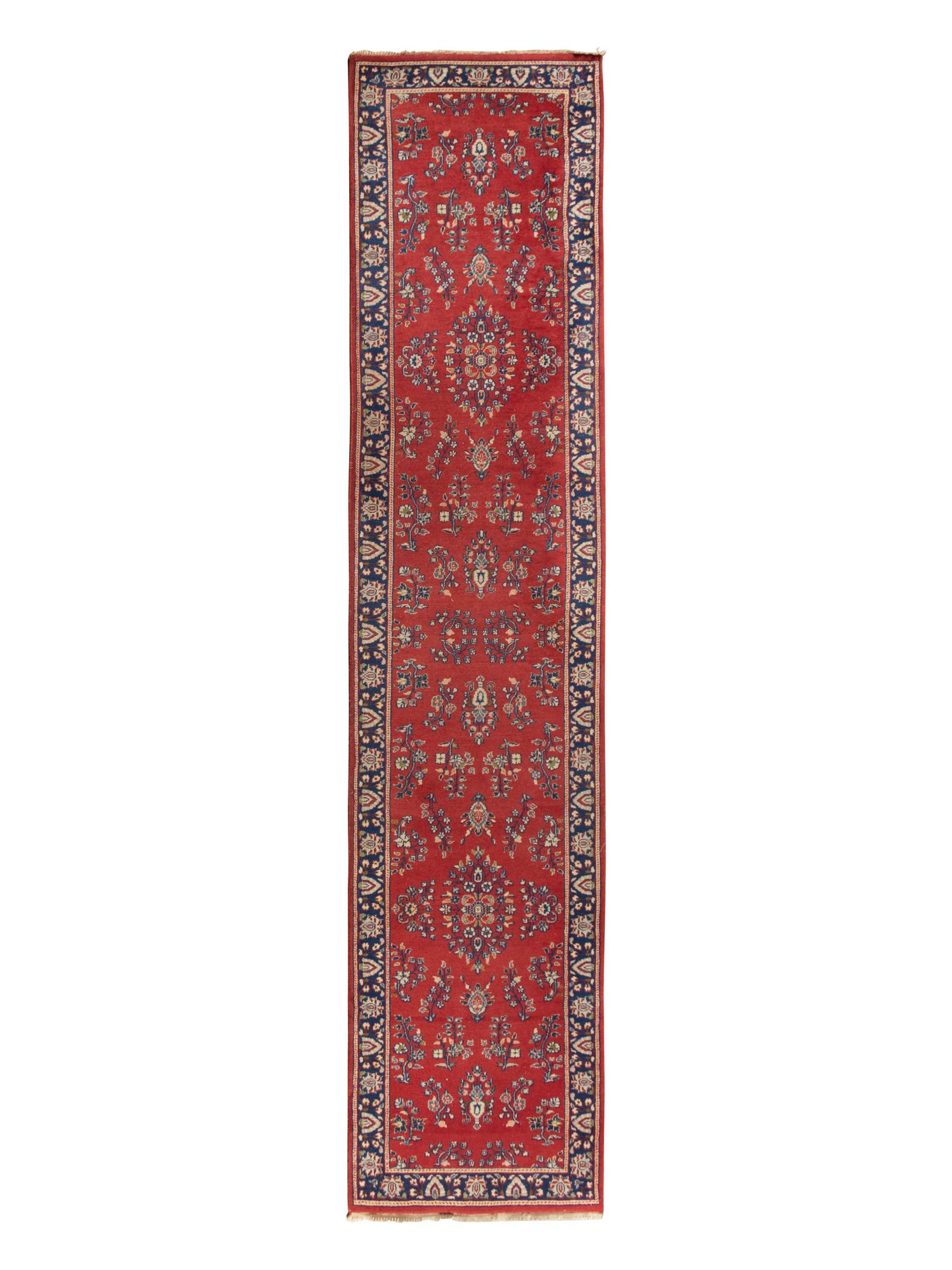 A Kashan Wool Runner