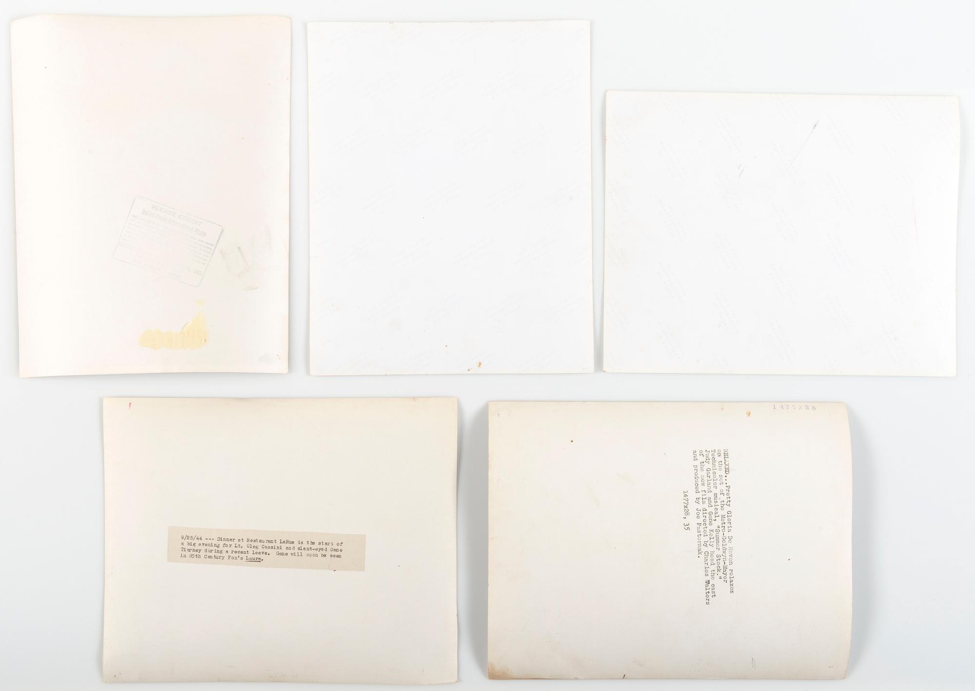[HOLLYWOOD]. A group of 65 photographs of Hollywood actresses and actors, including: