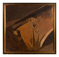A George Halas Large Painting Formerly Displayed at Mike Ditka's Restaurant
