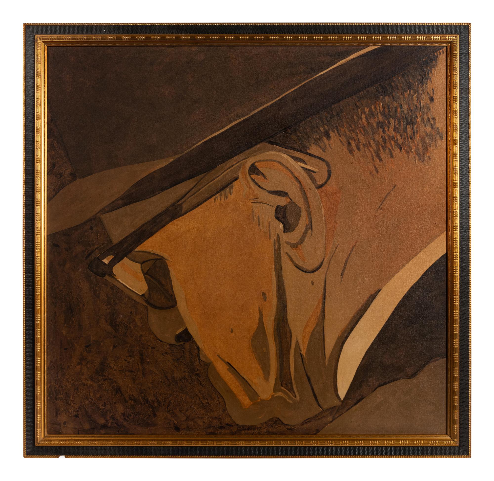 A George Halas Large Painting Formerly Displayed at Mike Ditka's Restaurant