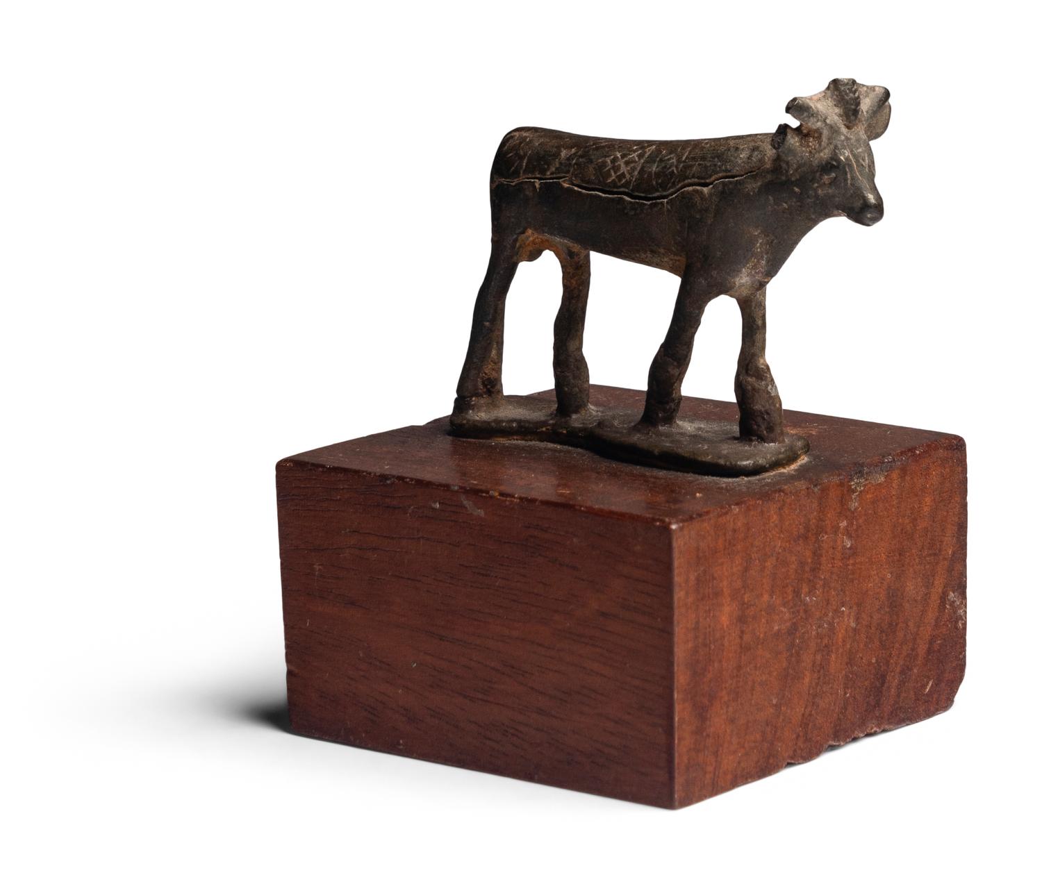 An Egyptian Bronze Apis Bull