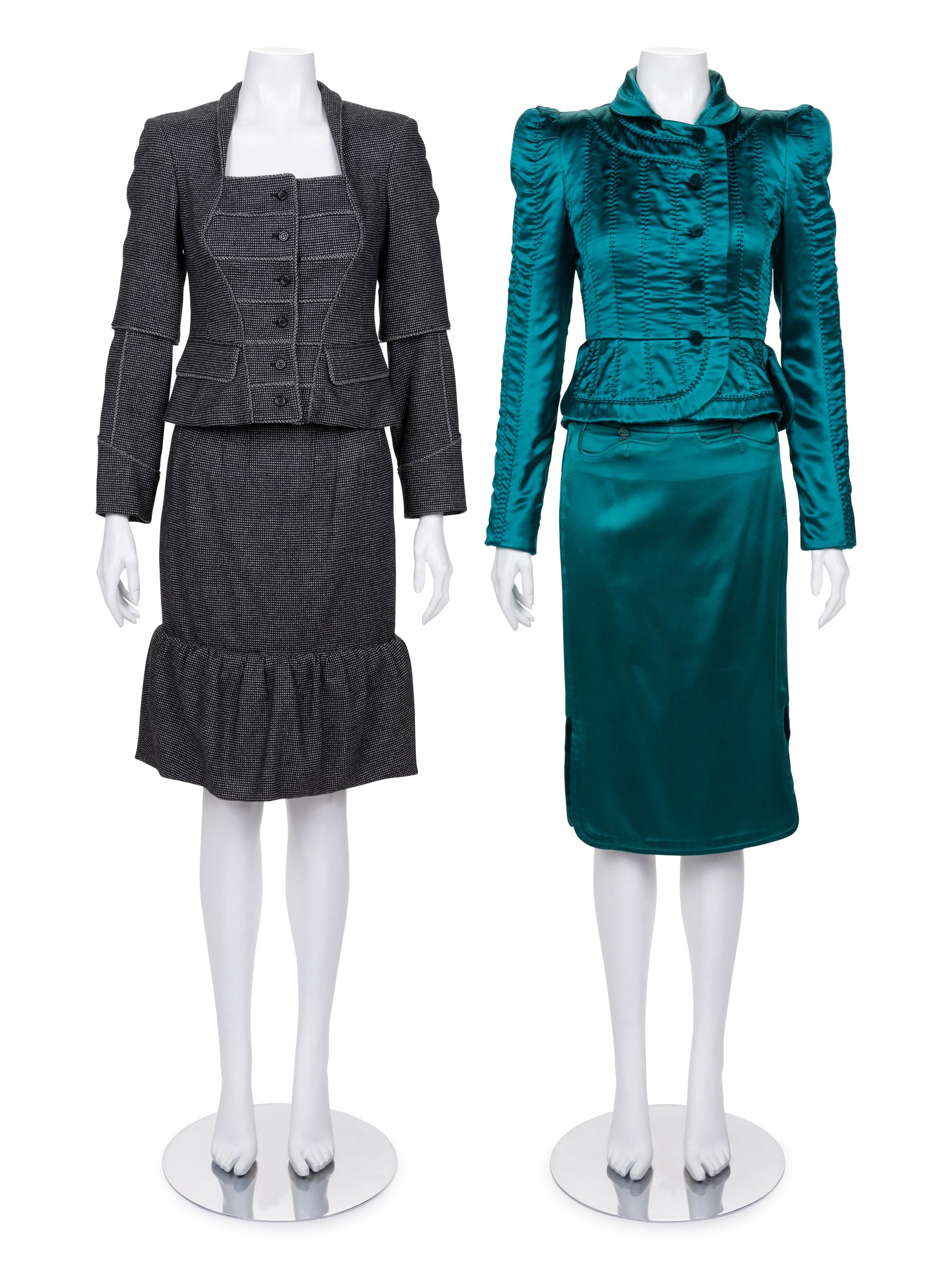 Two Yves Saint Laurent Skirt Suits, 2000s
