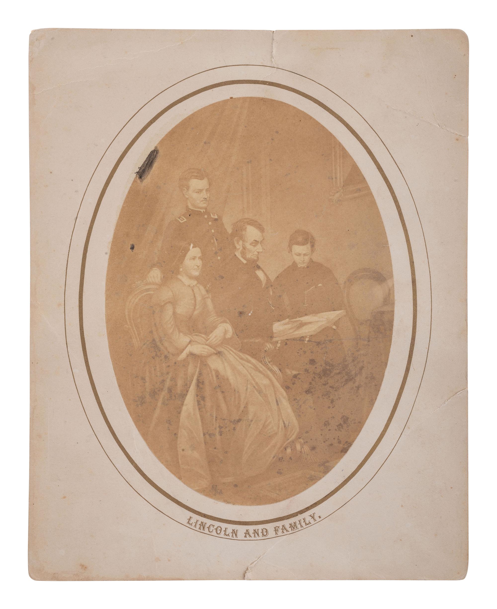 [POLITICS]. 12 photographs and prints of Lincoln, Grant, and McClellan.