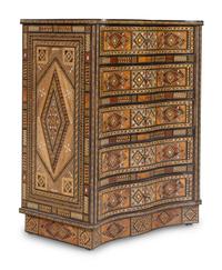 A Syrian Mosaic-Inlaid Chest of Drawers