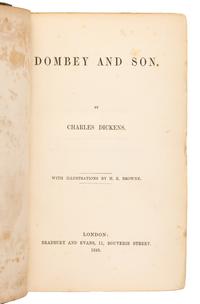 DICKENS, Charles (1812-1870). The Life and Adventures of Martin Chuzzlewit. London: Chapman and Hall, 1844.