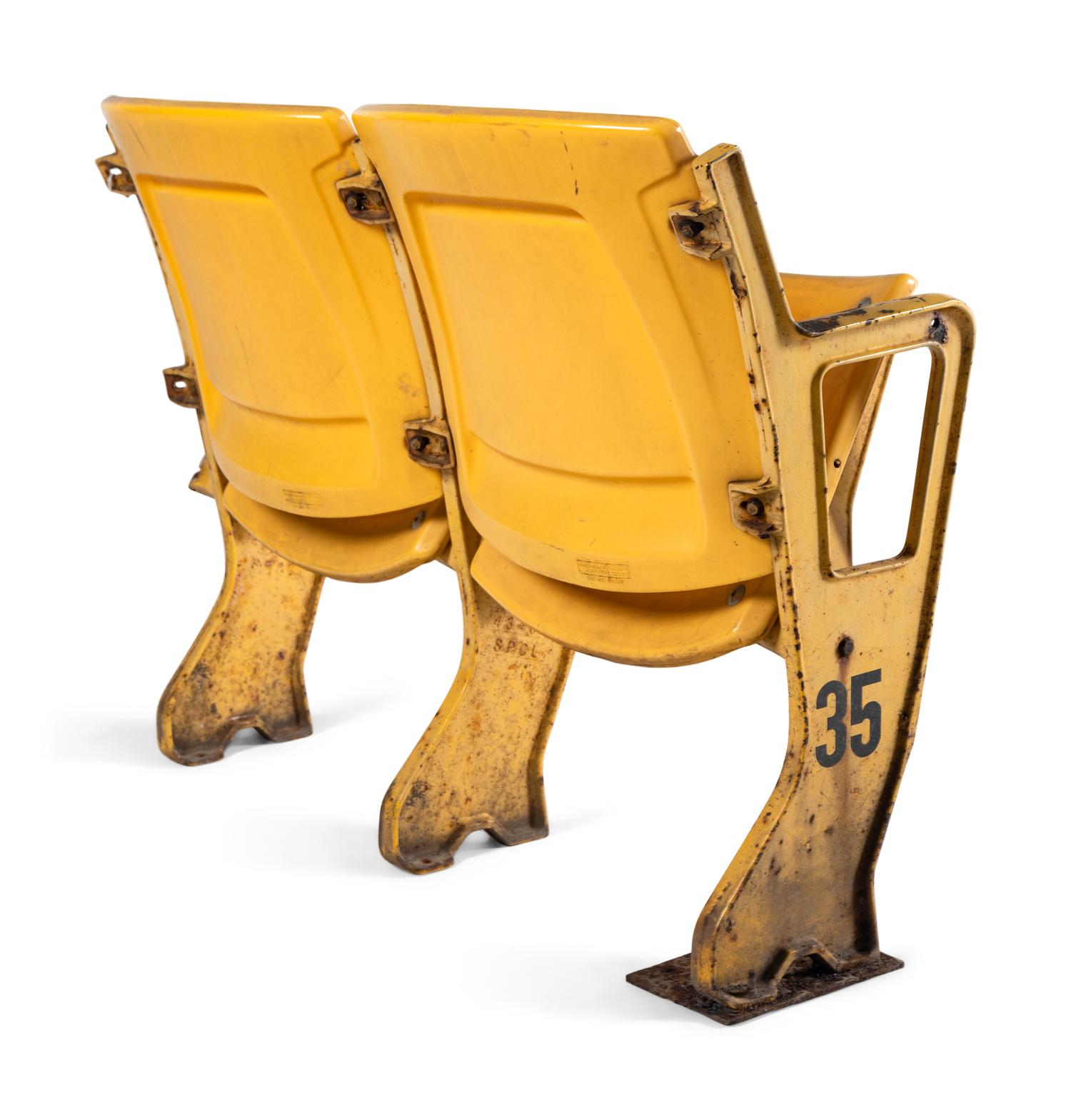 A Pair of Original Soldier Field Chicago Bears Stadium Seats