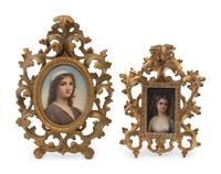 Two German Painted Porcelain Plaques