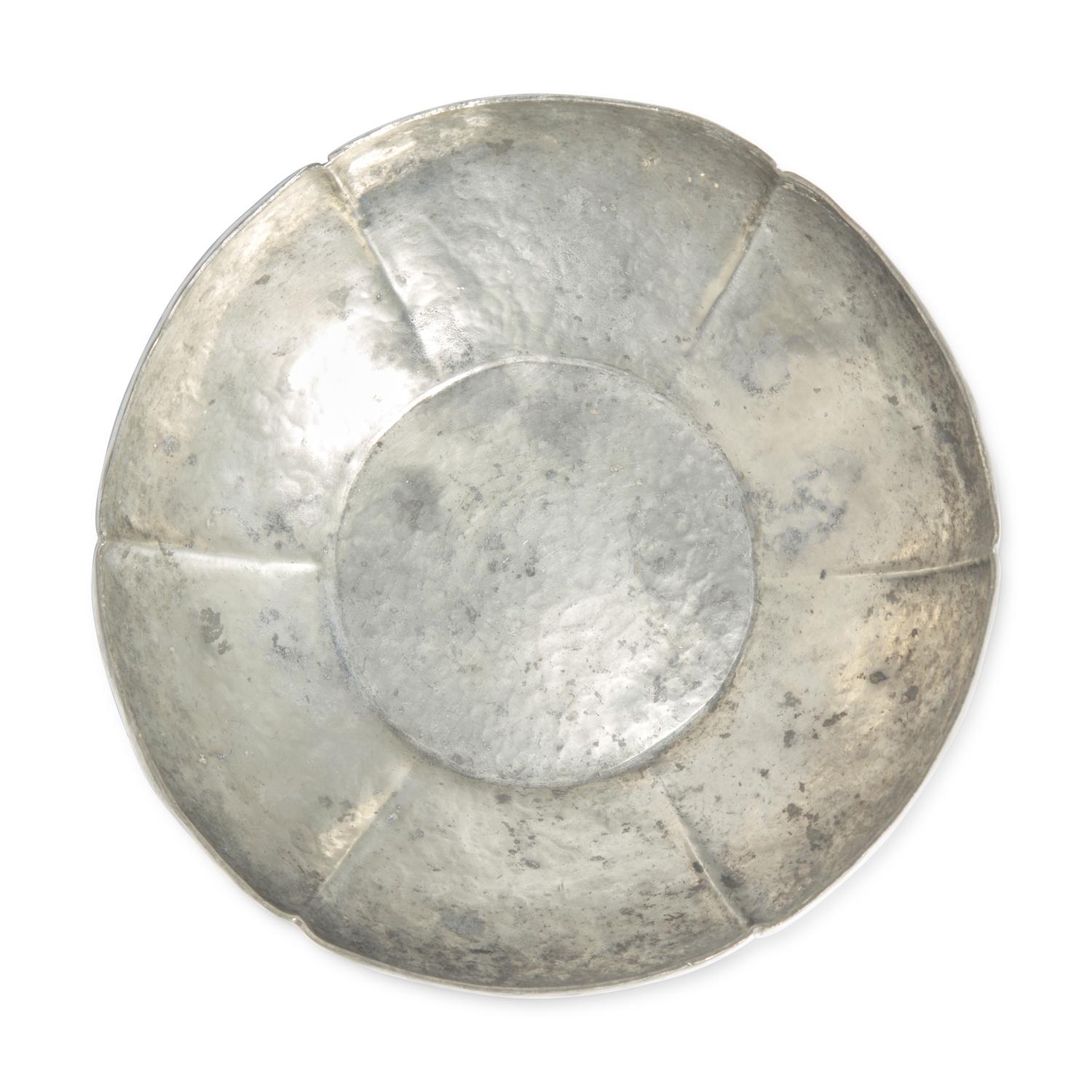 An Arts and Crafts Hammered Pewter Bowl