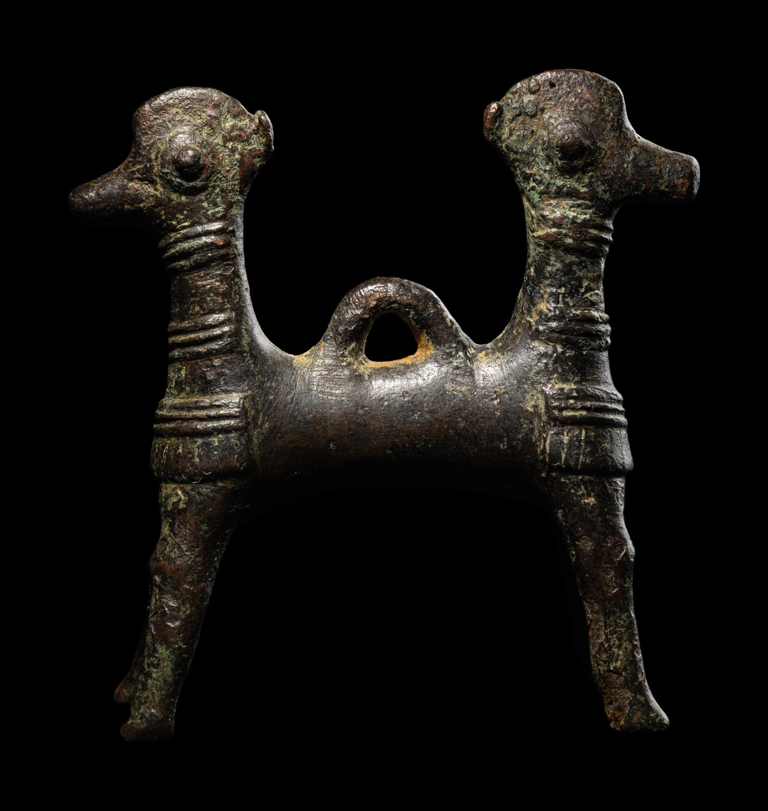 A Luristan Bronze Two-Headed Horse