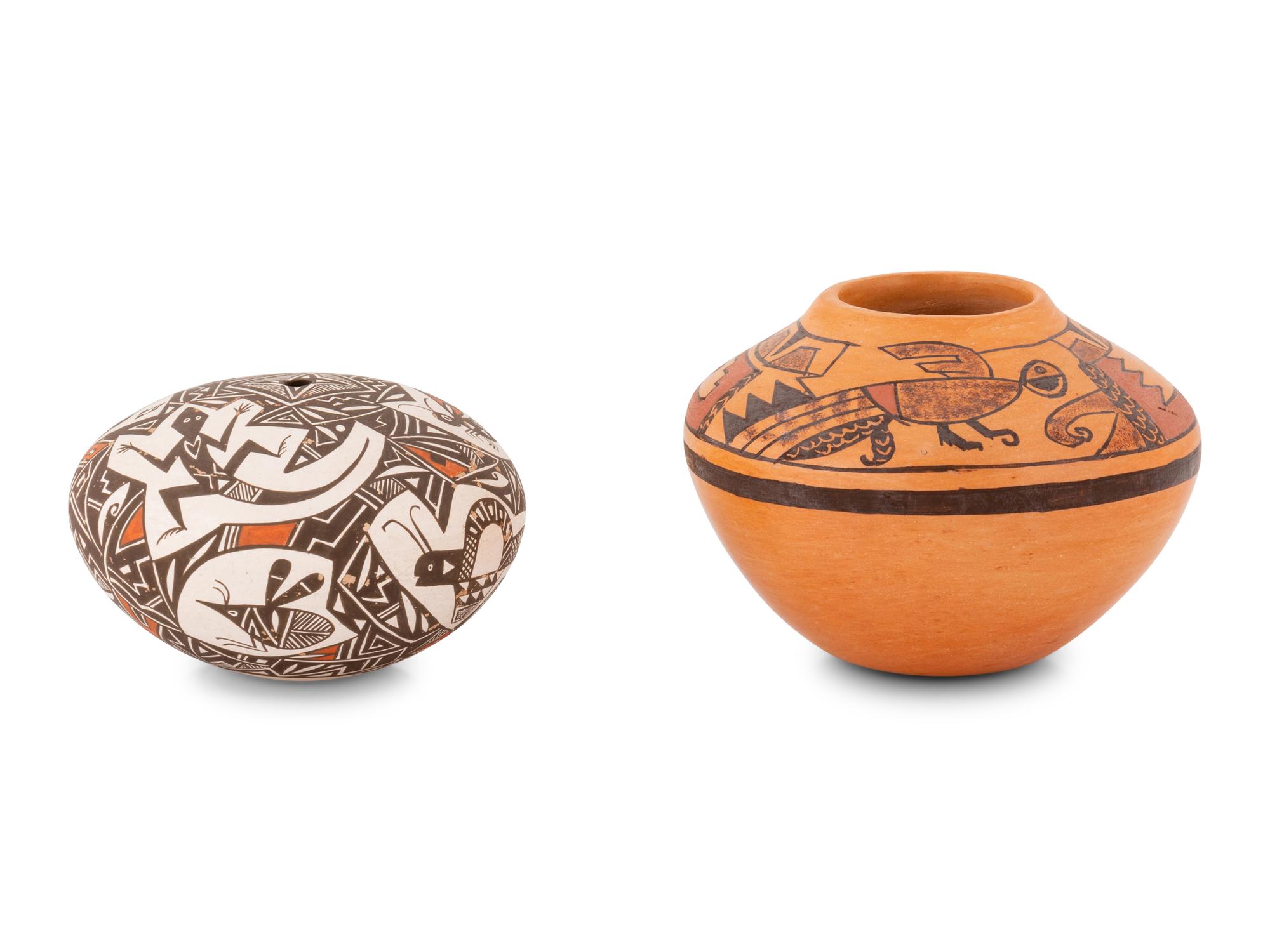 Acoma and Hopi Pottery