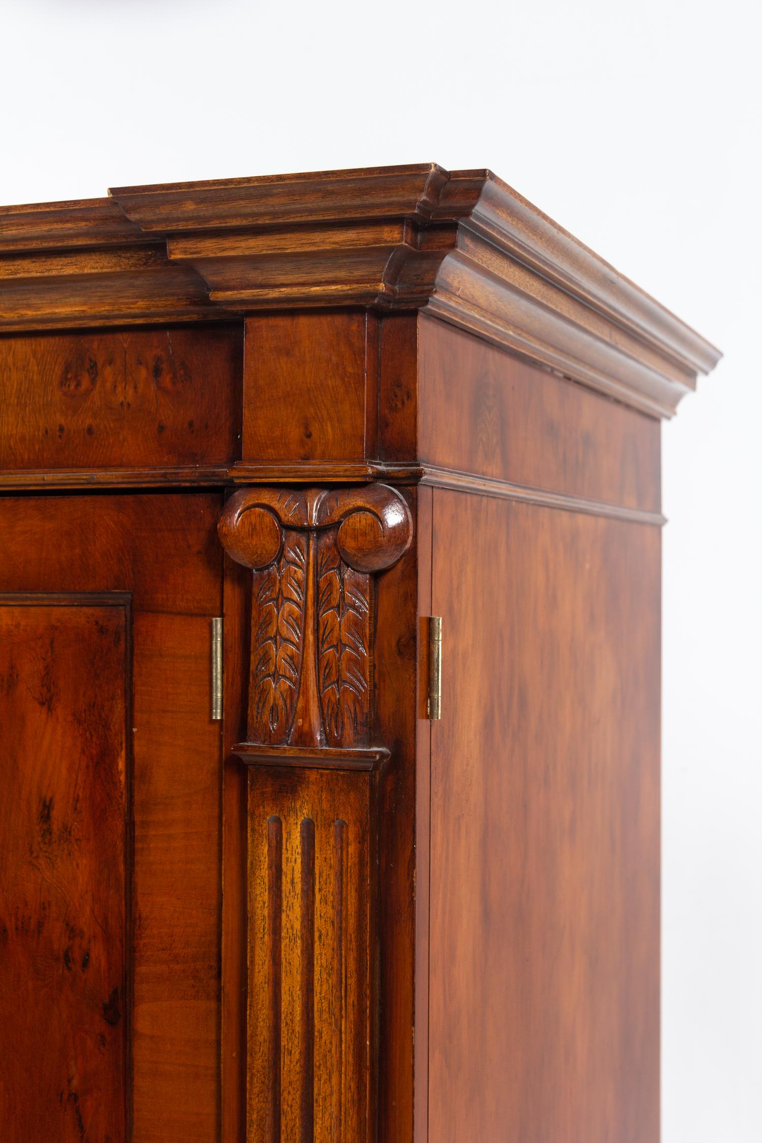 A Bench-Made George III Style Linen Press by Trosby Furniture