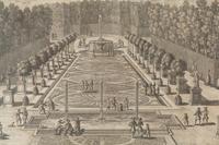 A Group of Four Framed Engravings Depicting French Gardens