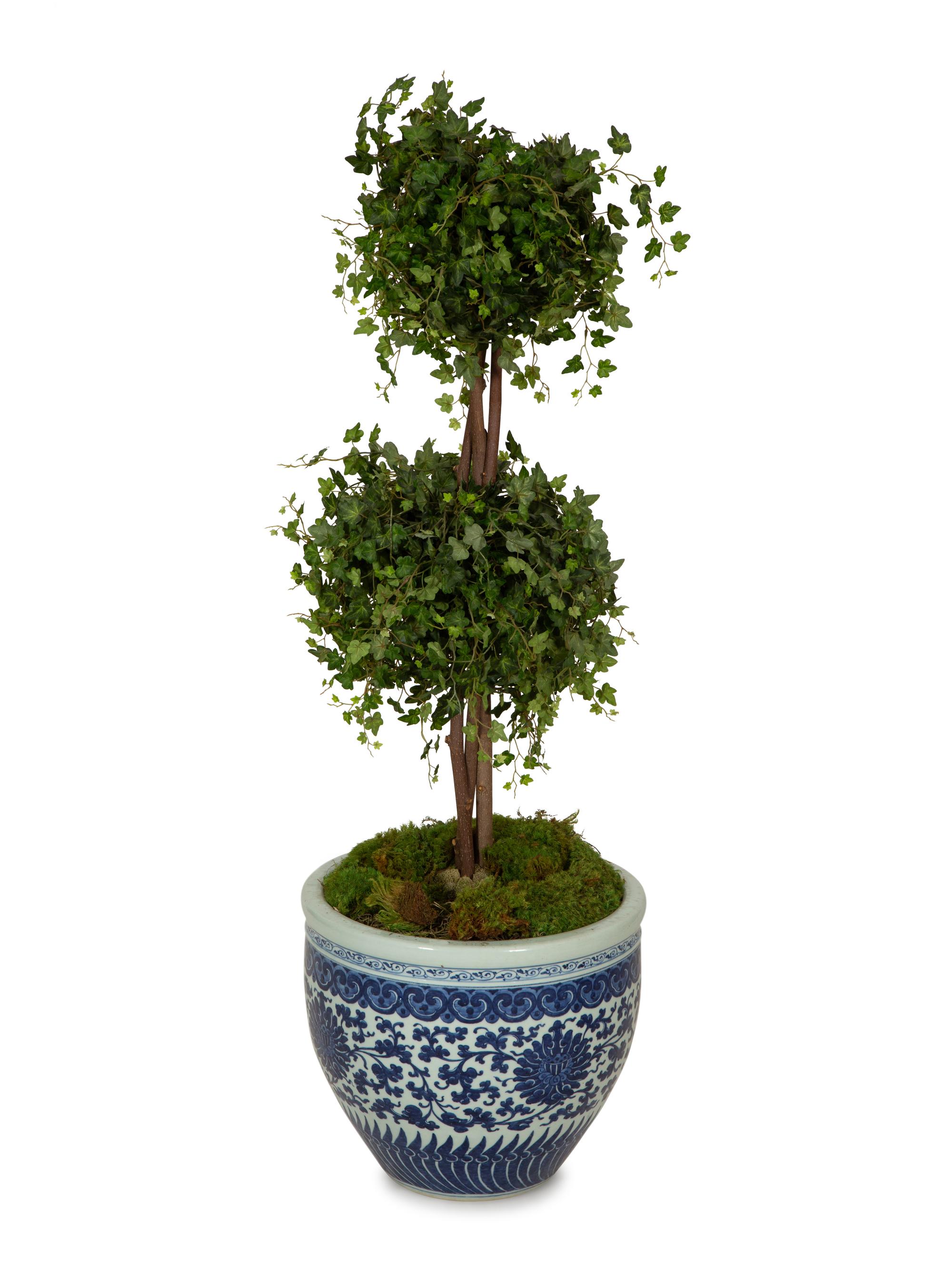 A Chinese Export Blue and White Porcelain Jardiniere