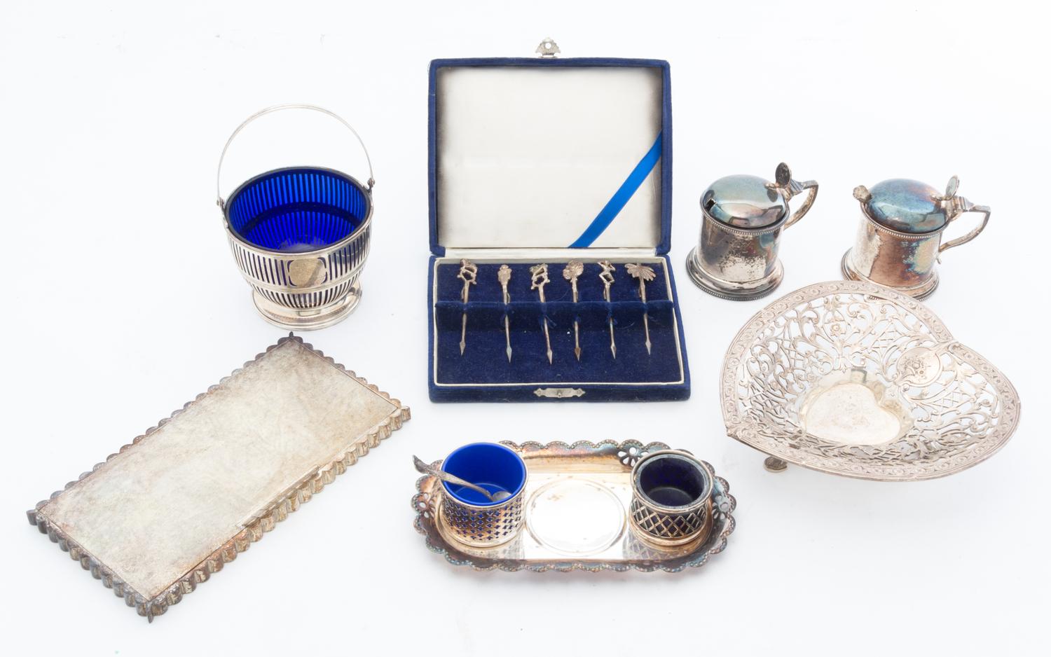 A Collection of Silver and Silver-plate Articles Height of first 1 3/4 inches. — 20TH CENTURY