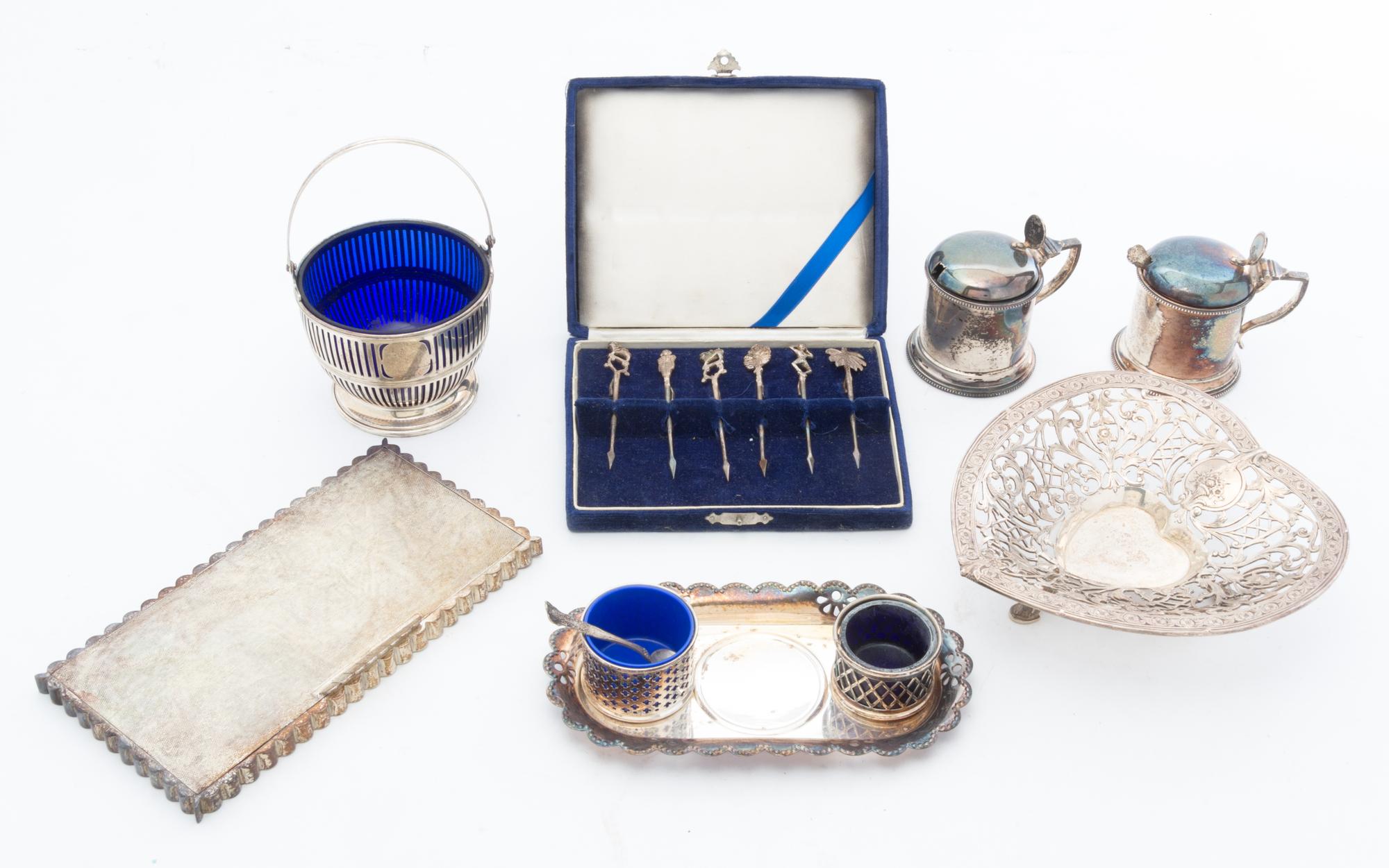 A Collection of Silver and Silver-plate Articles Height of first 1 3/4 inches. — 20TH CENTURY