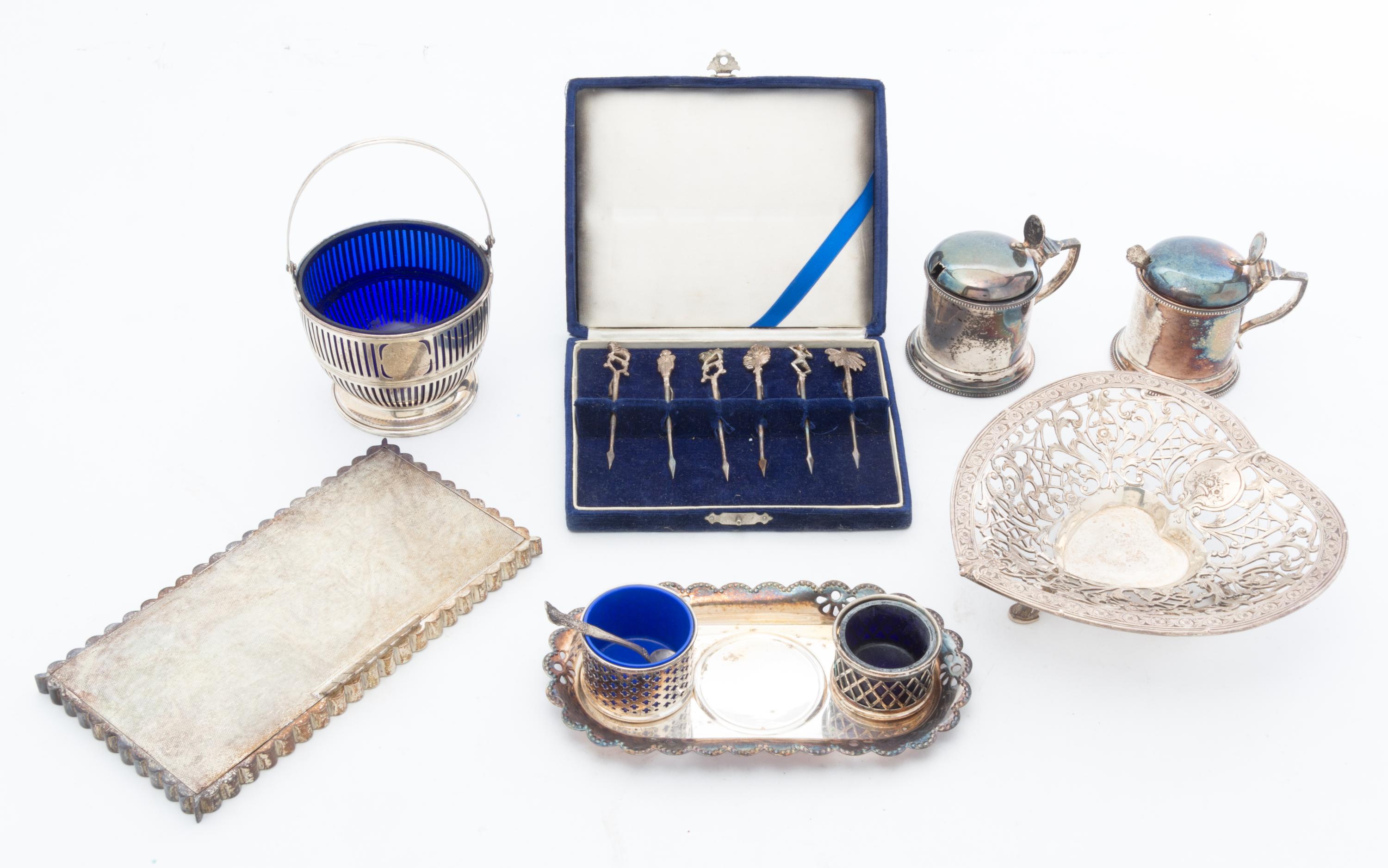 A Collection of Silver and Silver-plate Articles Height of first 1 3/4 inches. — 20TH CENTURY