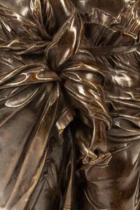 After Guillaume II Coustou (French, 19th Century) La Musique s'inspire de la Poesie bronze signed Coustou Height 30 inches.