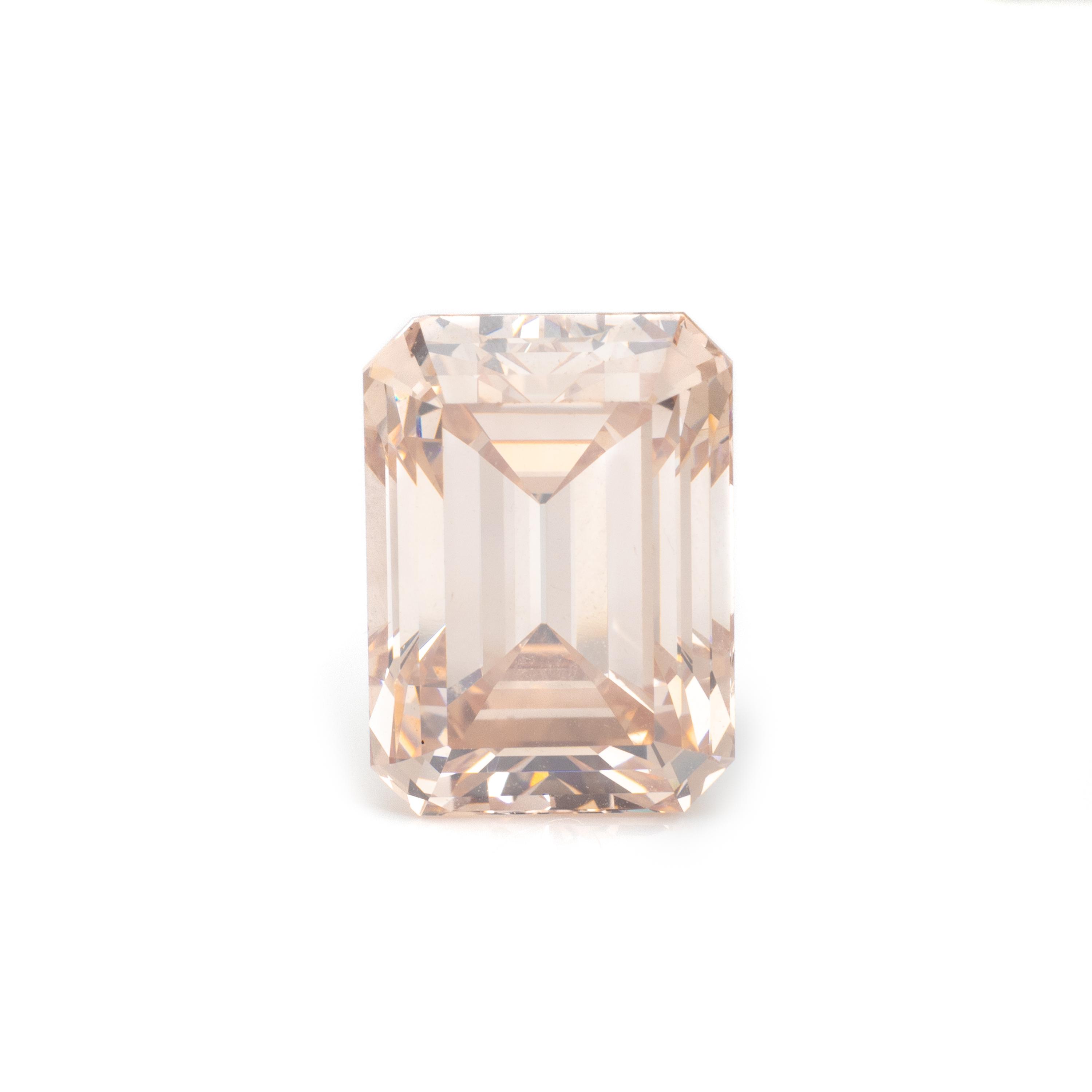 FANCY BROWNISH PINK DIAMOND RING