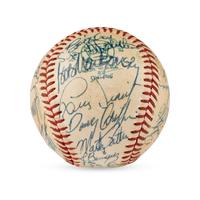 A Large Group of Assorted 1950s-2000s Boston Red Sox Team Signed Autograph Baseballs