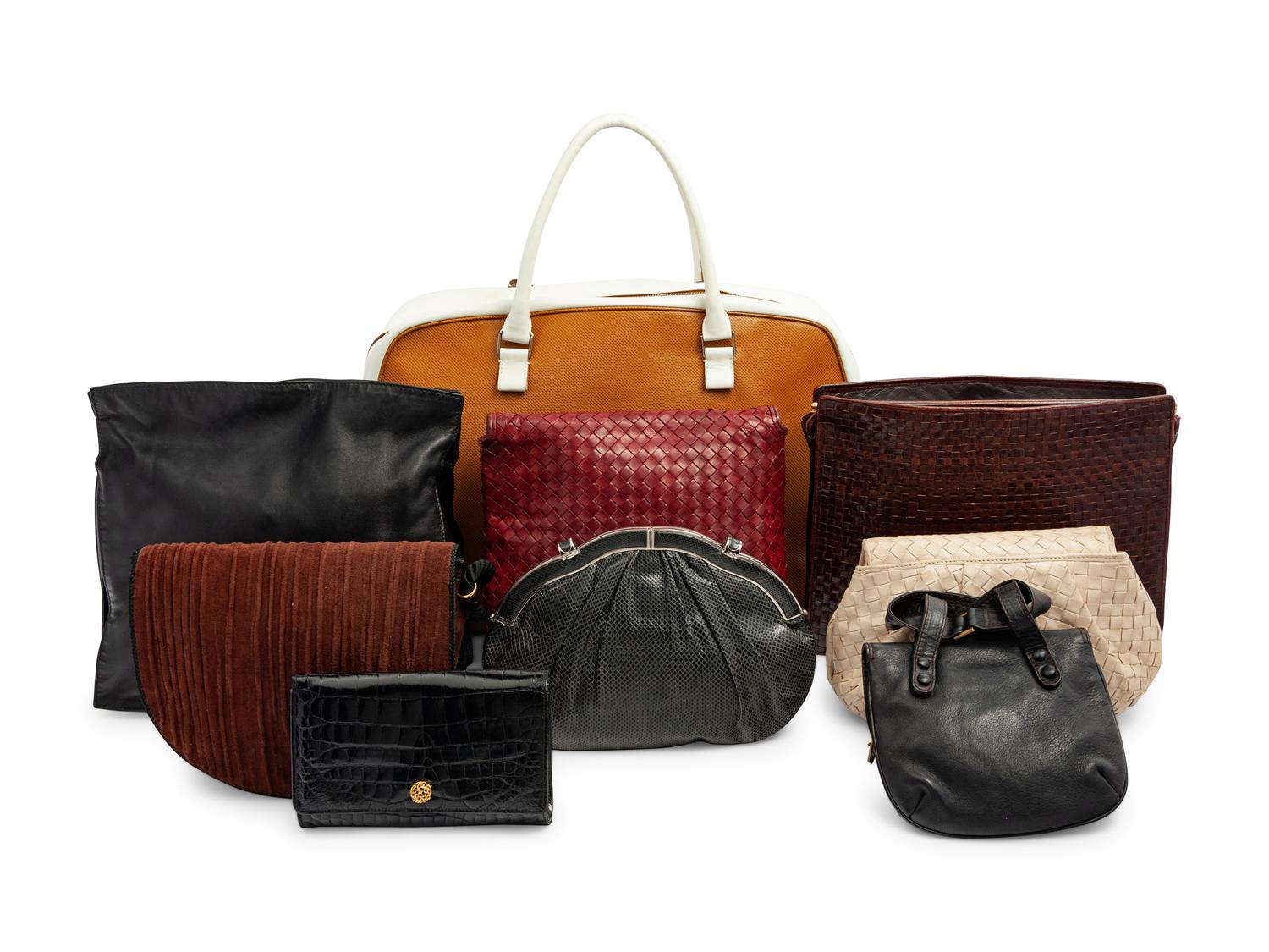 Nine Designer Handbags, 1980-2000s